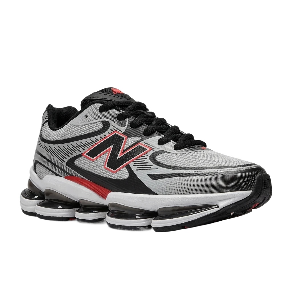 New Balance retro - style gray - white sports shoes