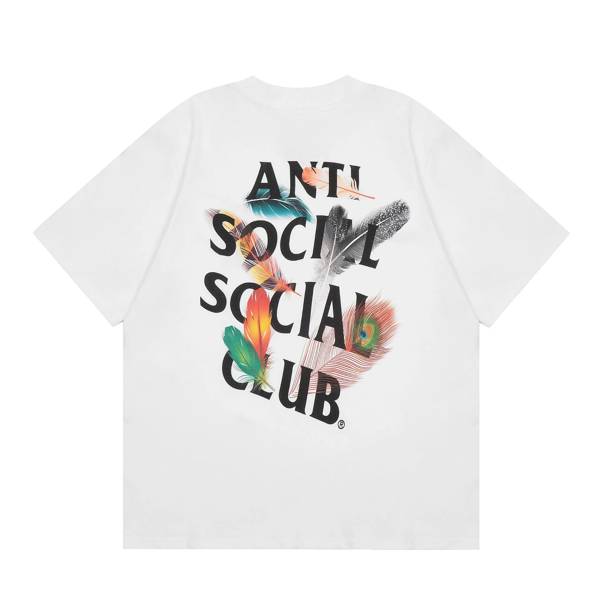 Anti Social Social Club Statement Logo T-shirt Black Orange Anti for Easy Pairing