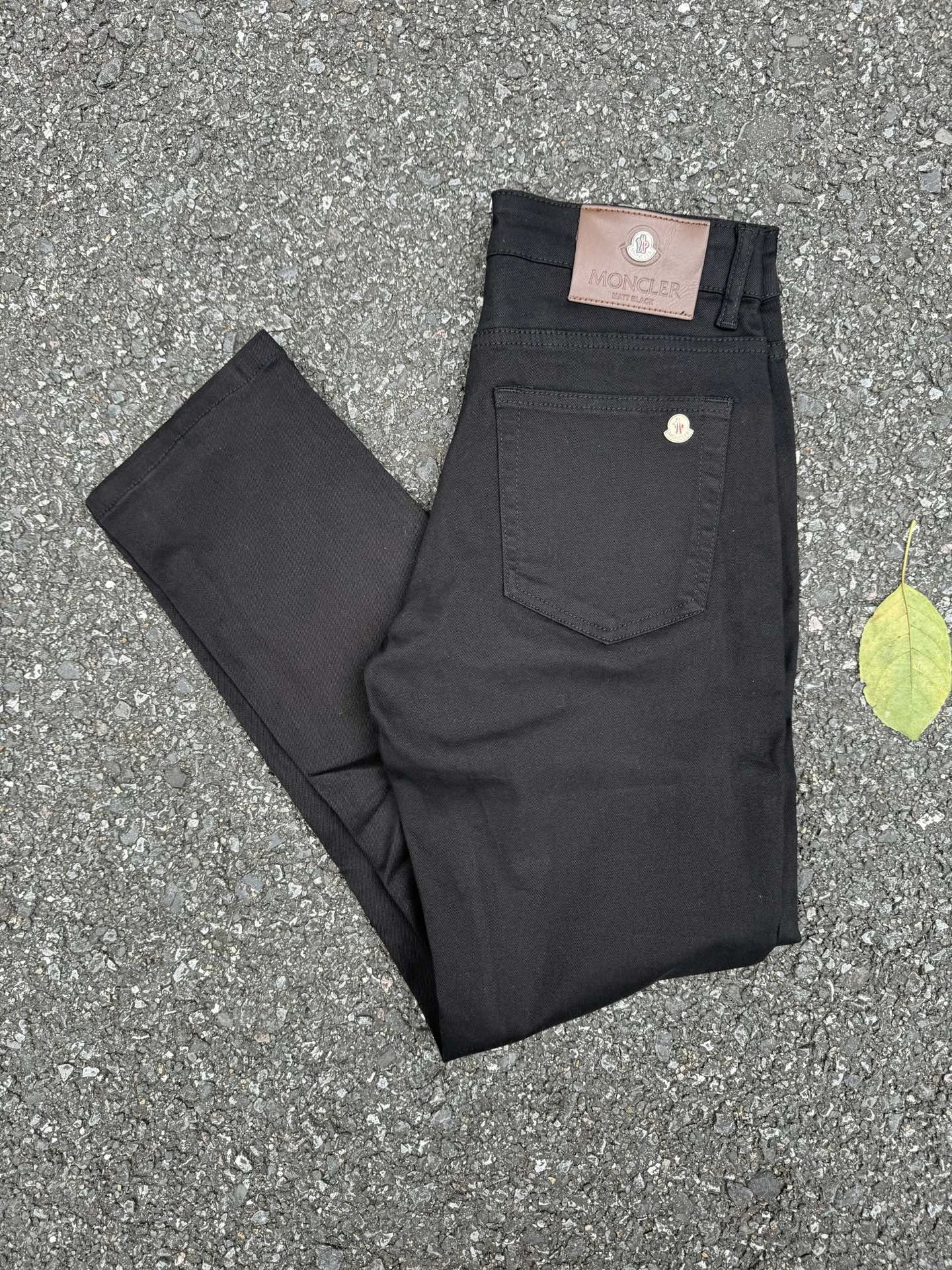Emporio Armani Daily Slim Casual Pants - small eagle pocket emblem and dark tonal finish