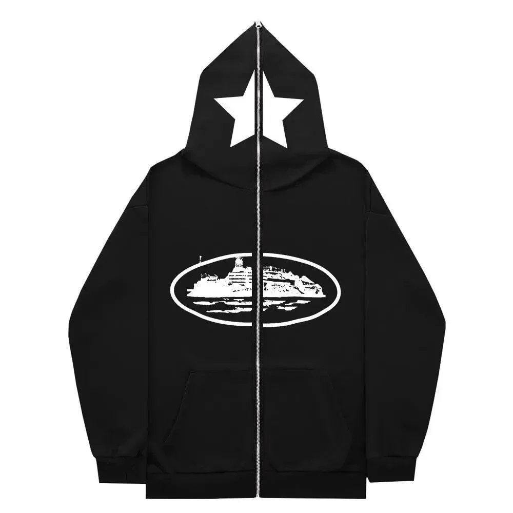 Trapstar Compact Graphic zip hoodie Black Zip Pink for Smart Casual Looks
