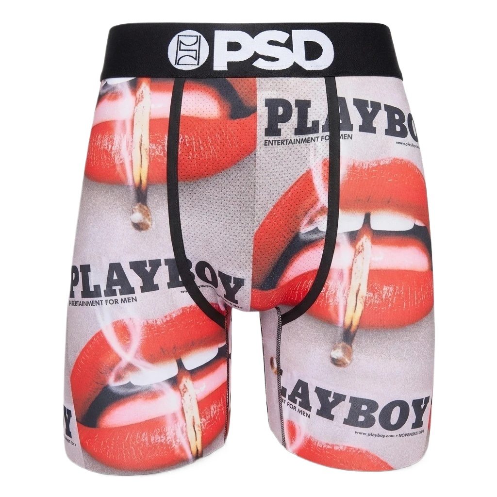 Men's underwear with PSD red lip print