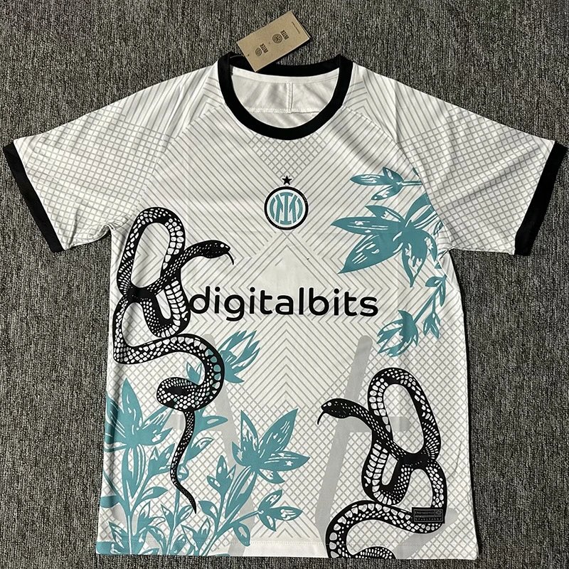 Real Madrid Special-Style Look White Dragon Soccer Jersey Gift Ready