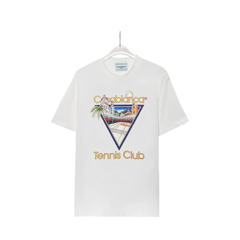 Casablanca retro style white T-shirt