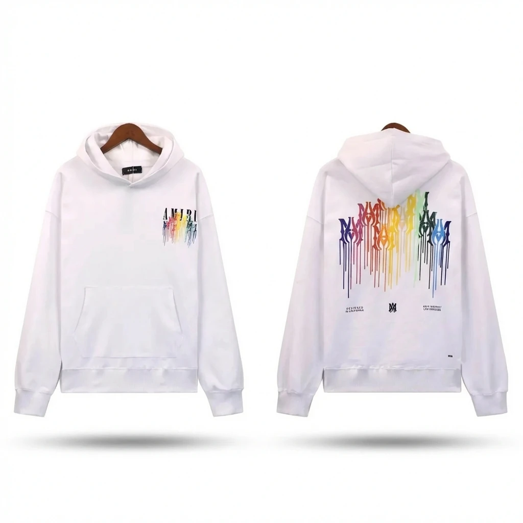 AMIRI Splatter White Hoodie