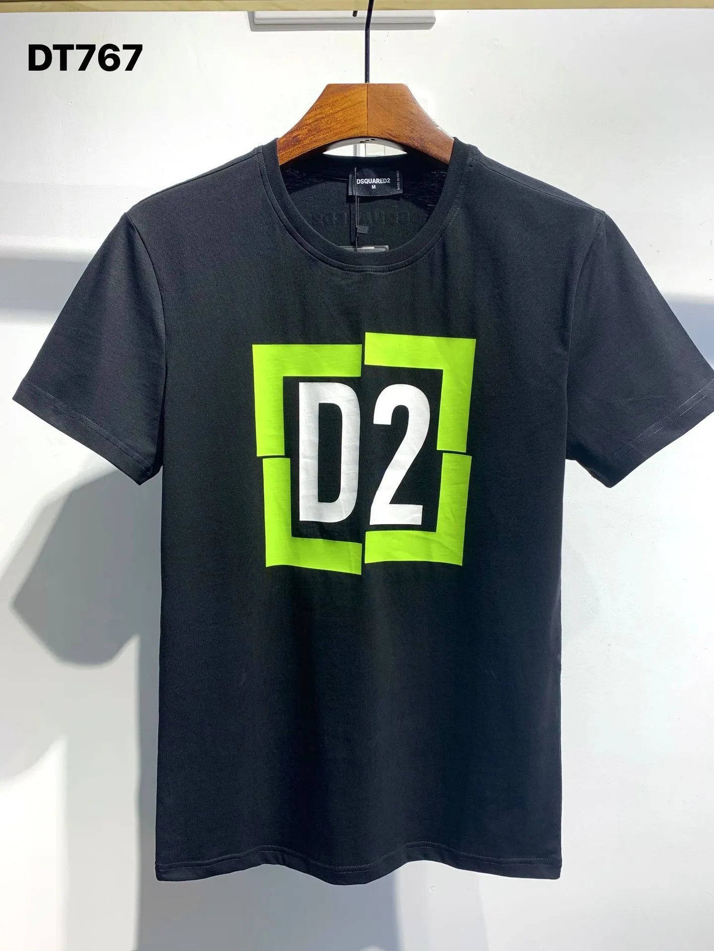 DSQ D2 Printed Street Style Black T-Shirt