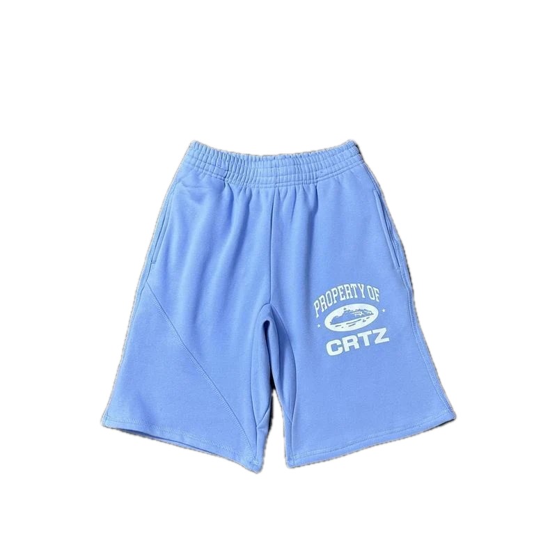 Corteiz sporty light blue shorts