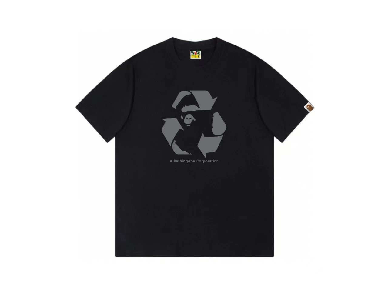 Bape Recycling Series Black Short Sleeve