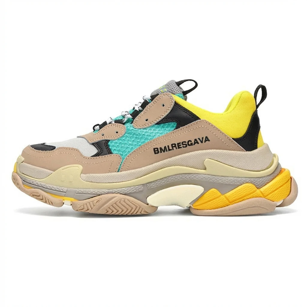 Balenciaga color-blocked casual sports shoes