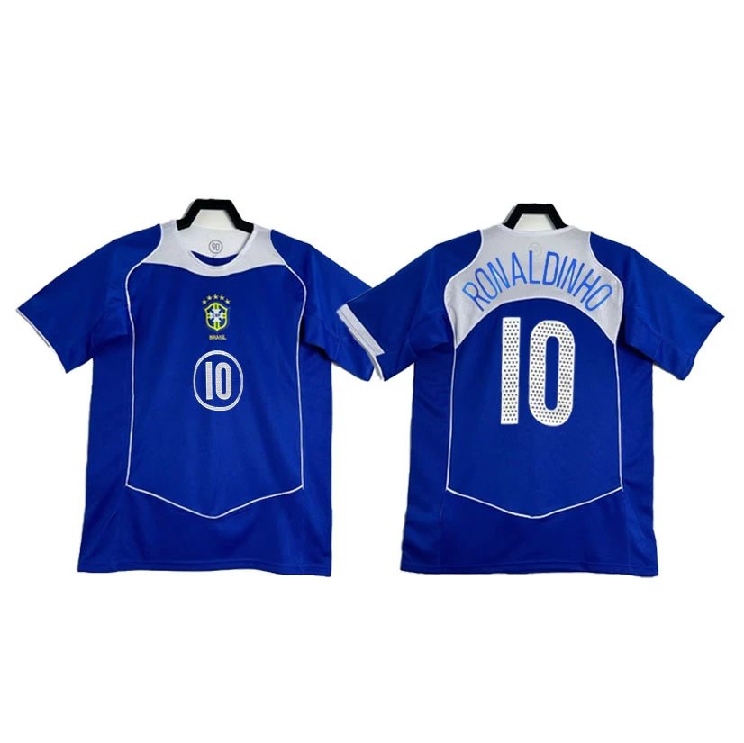 Brazil Casual Soccer jersey Blue Brazil Football for Streetwear Looks