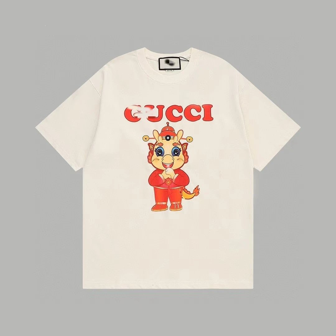 Gucci Year of the Dragon Limited Edition China Chic Style Off-white T-shirt