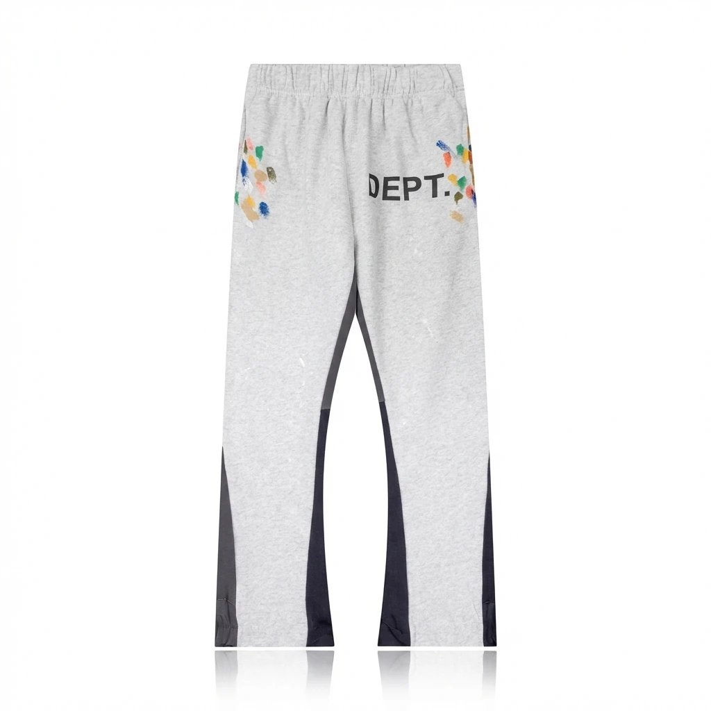Gallery Dept Graffiti Style Grey Sweatpants