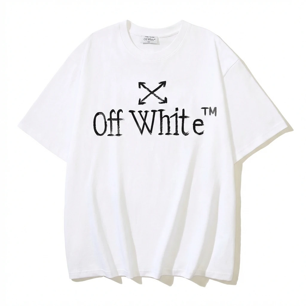 Off-White simple style white T-shirt