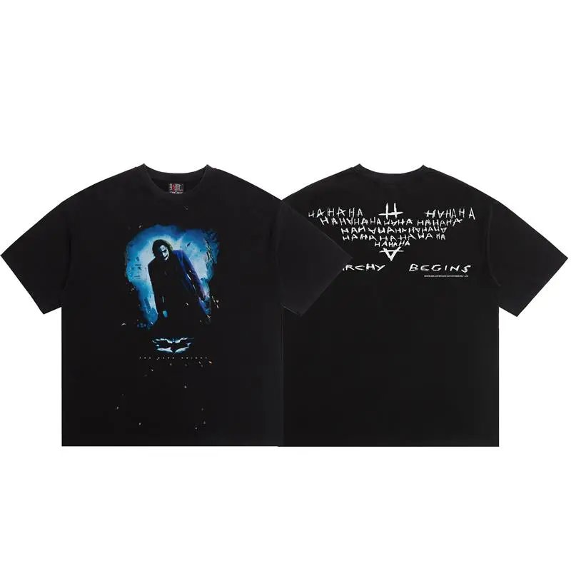 SAINT Clown Series Street Style Black T-Shirt