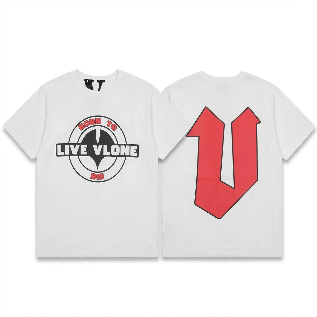 Vlone Trend Brand White T-shirt