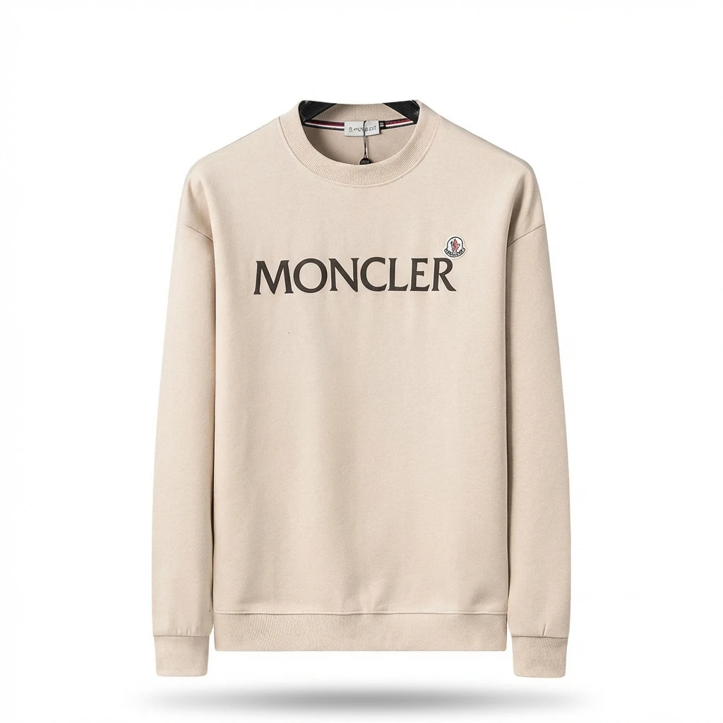 Moncler minimalist beige sweatshirt