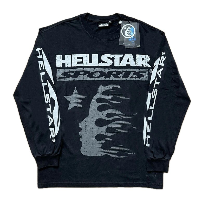 Hellstar Sporty Style Black Long Sleeve