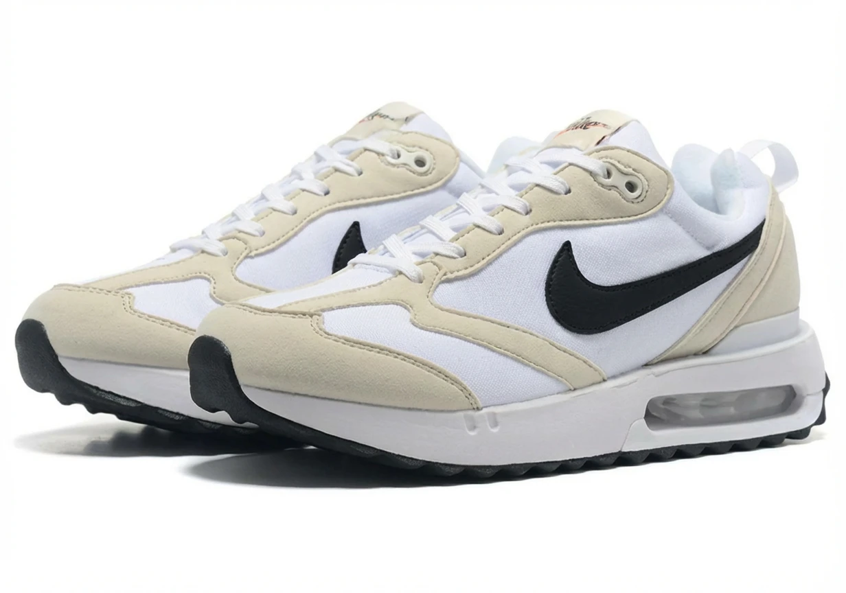 Nike Air Max retro-style white shoes