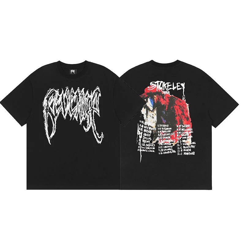 Revenge Black Skull Graphic T-Shirt Modern Fit