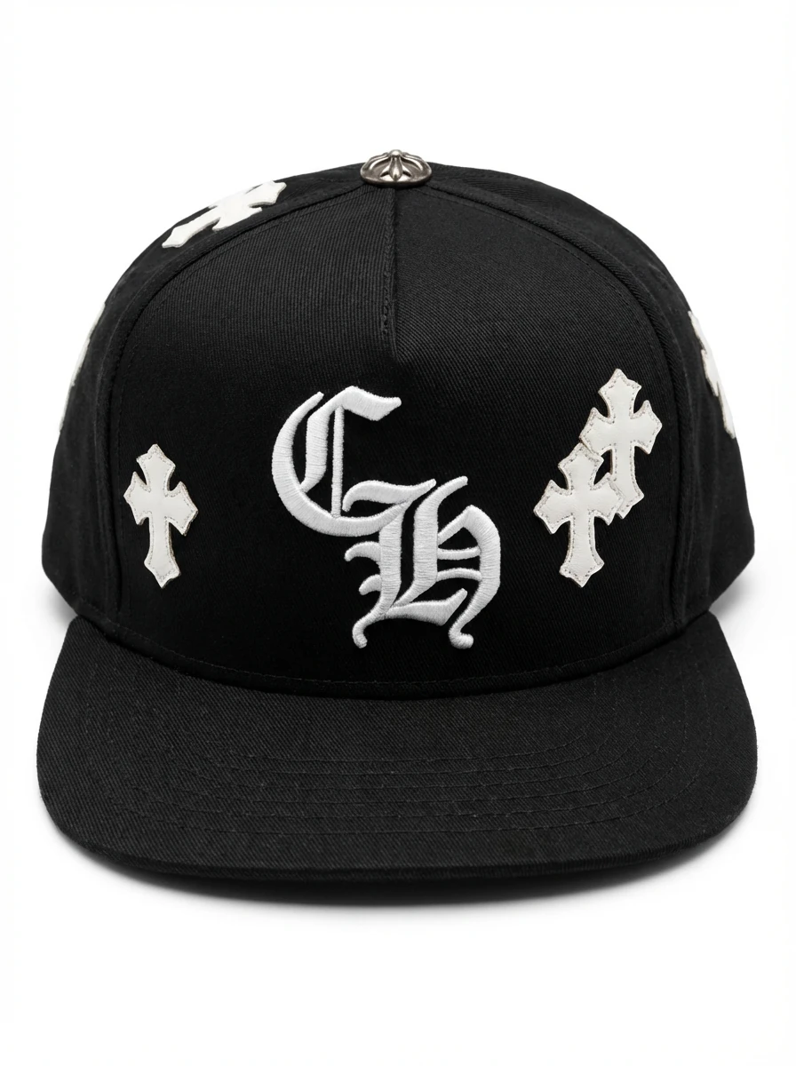 Chrome Hearts Cross Streetwear Black Hat