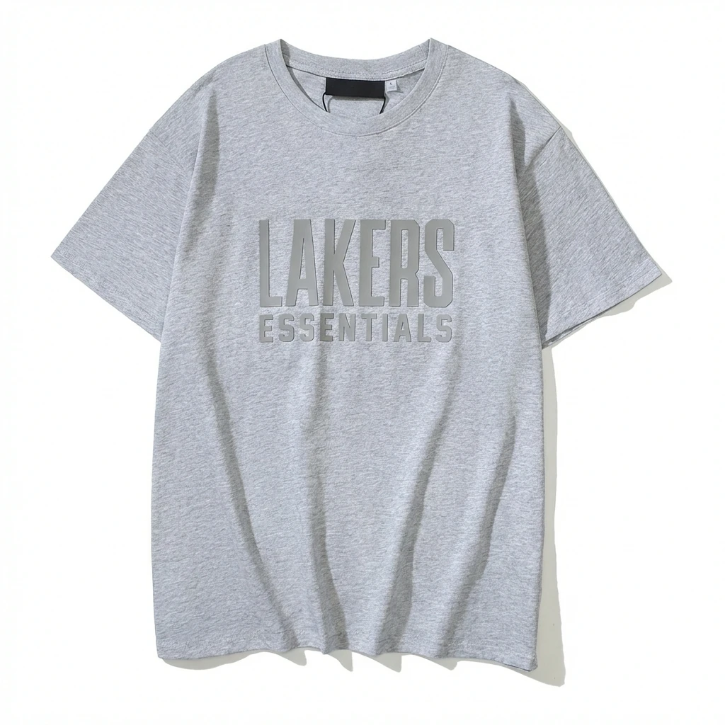 ESSENTIALS minimalist style grey T-shirt