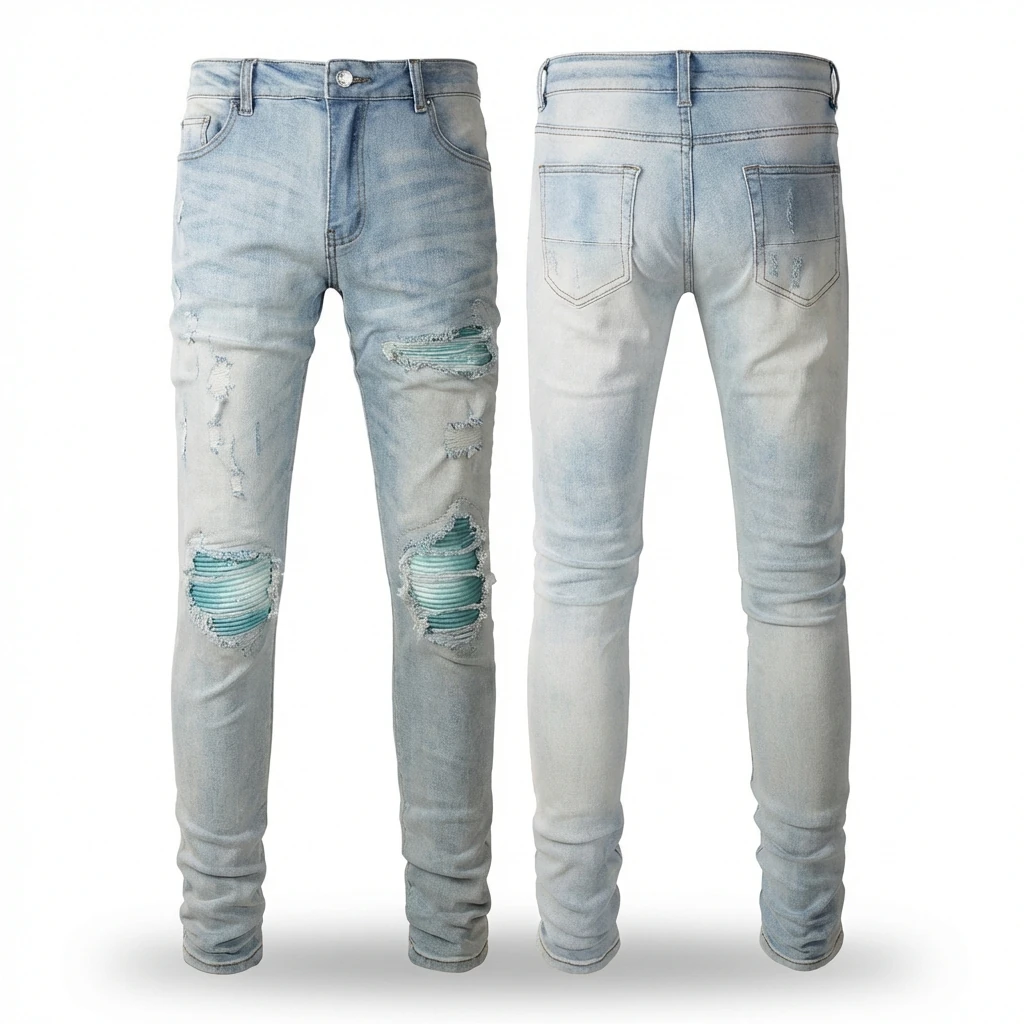 AMI Trendy Hole Jeans