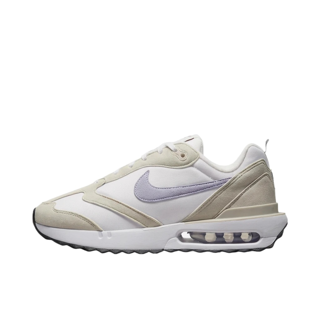 Nike retro-style white and grey sports shoes