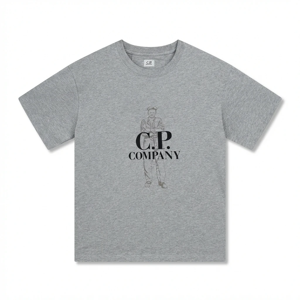 C.P. Retro Style Gray T-shirt
