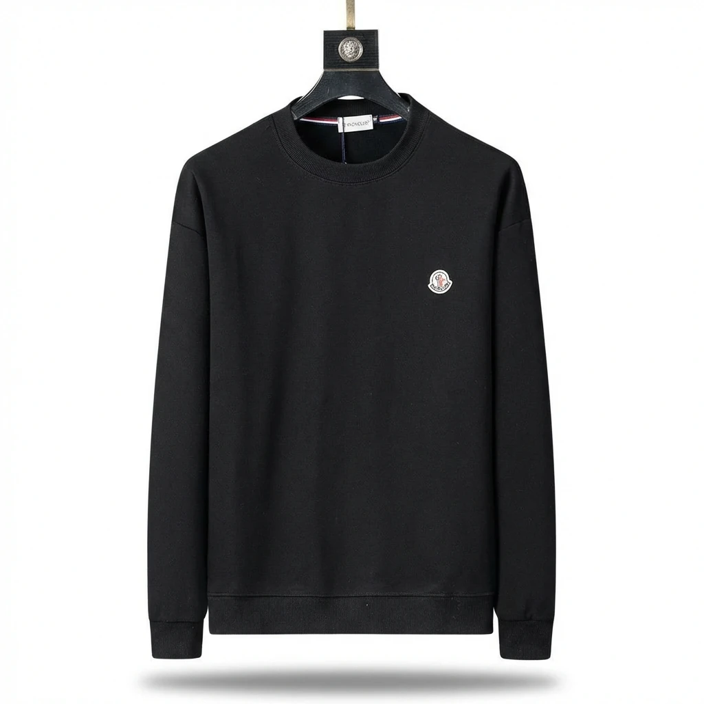 Moncler classic simple black sweatshirt