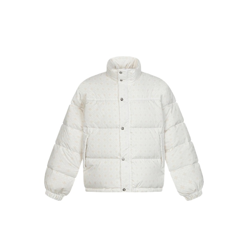 Chrome Hearts Retro Style White Cotton Coat
