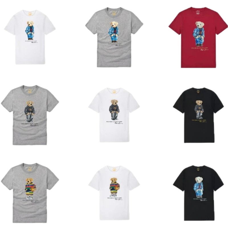 Ralph Lauren Bear Trend Brand Ash-Grey T-shirt