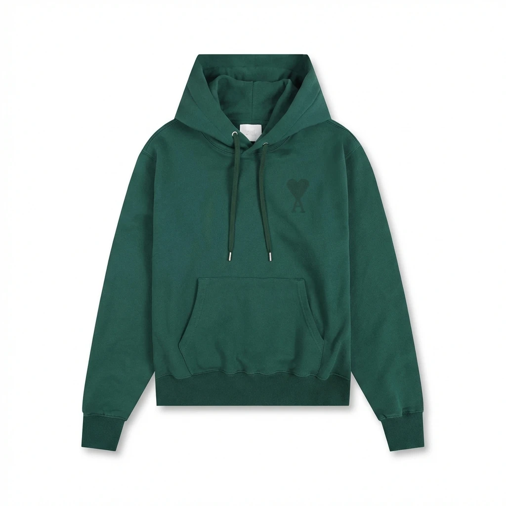 AMI's simple and loving style hoodie.
