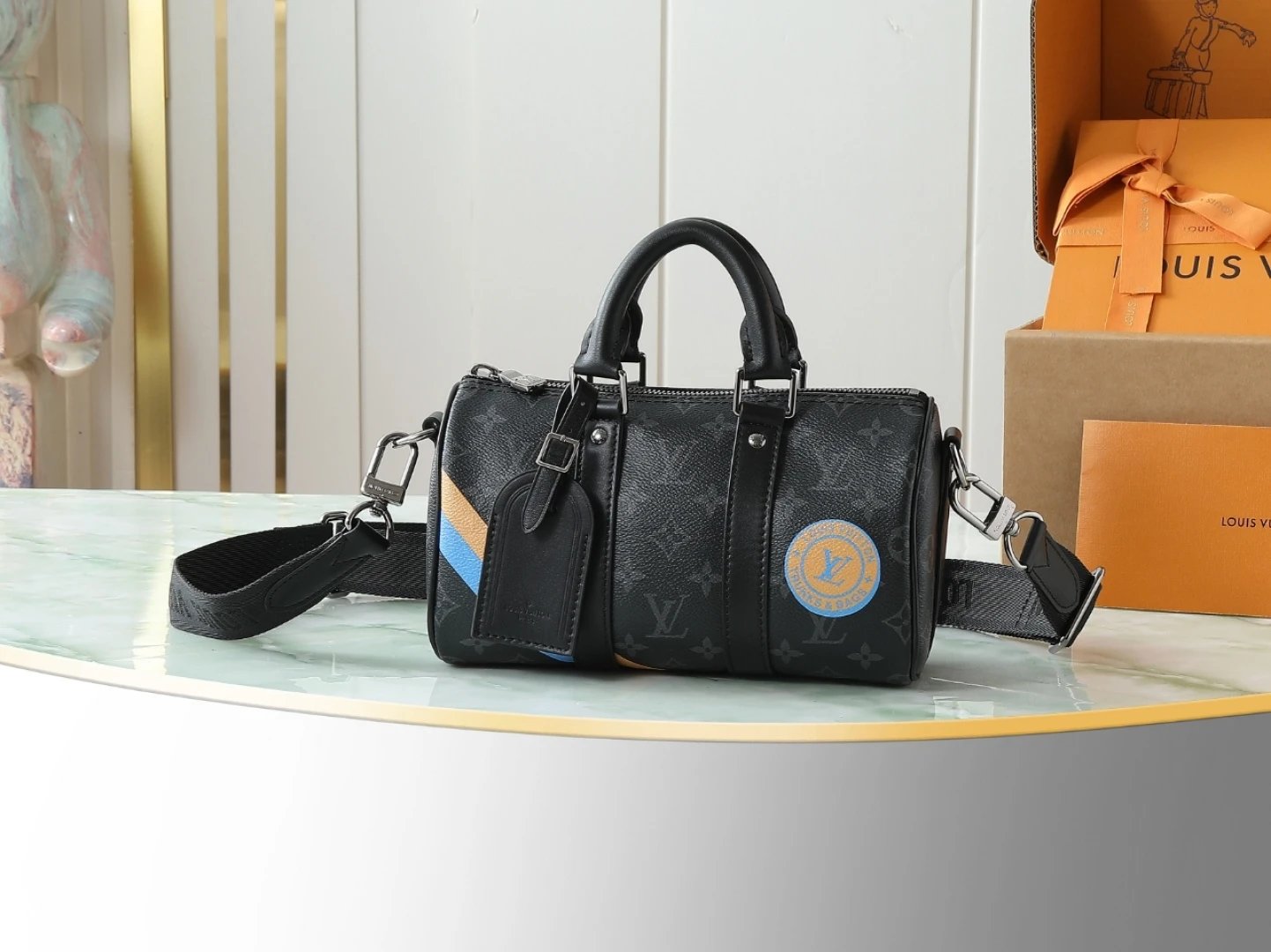 Dior Black Dior Travel Bag Duffel Bag for Casual Outfits
