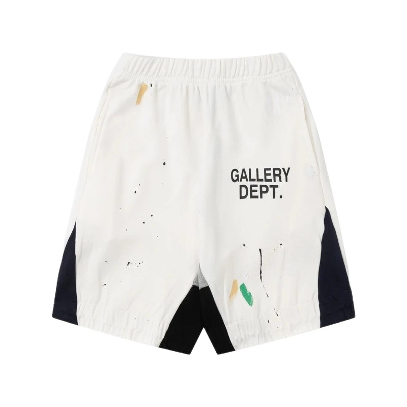 Gallery Dept. Graffiti Style White Shorts