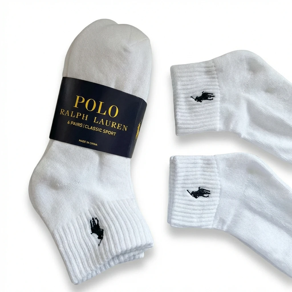 Ralph Lauren Polo Sporty White Socks