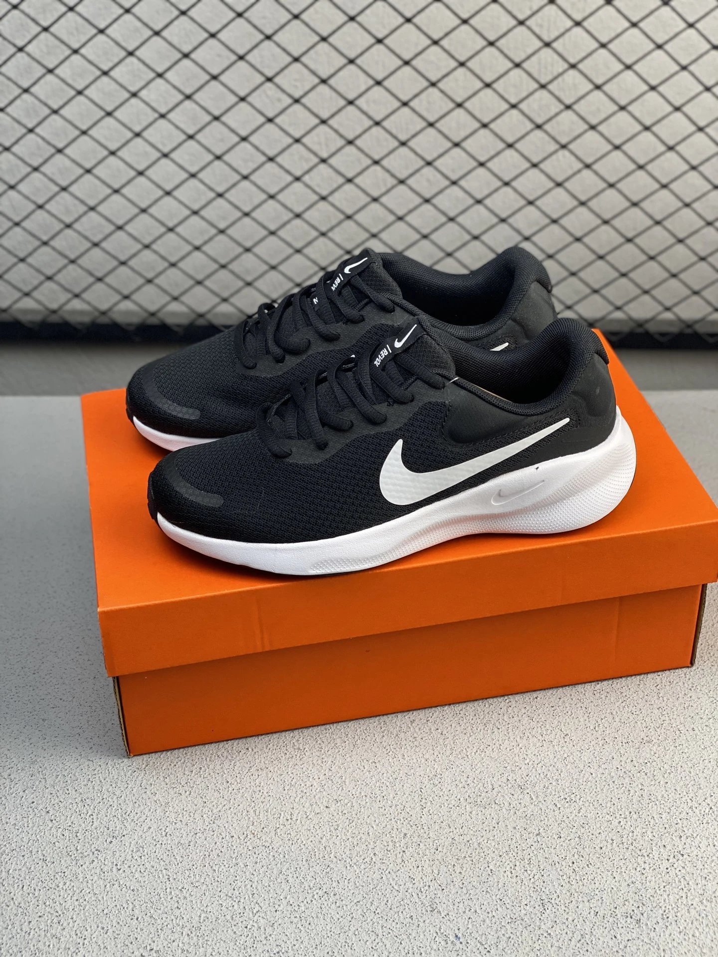 Nike Black and White Road Runners Defined by Sport Panel Mix