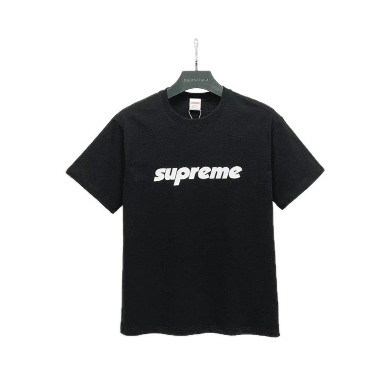 Supreme Classic Logo Street Style Black Short-sleeve T-shirt