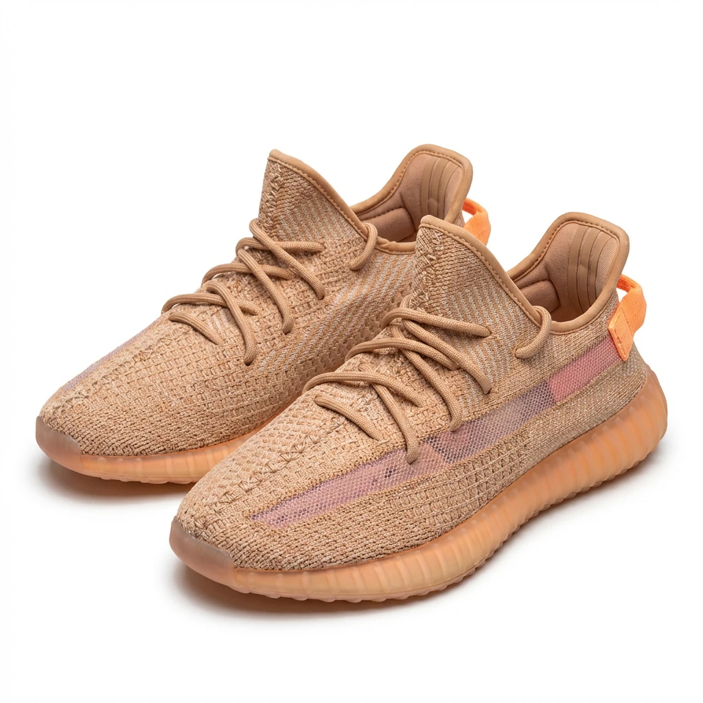 Retro-style nude pink of Yeezy 350