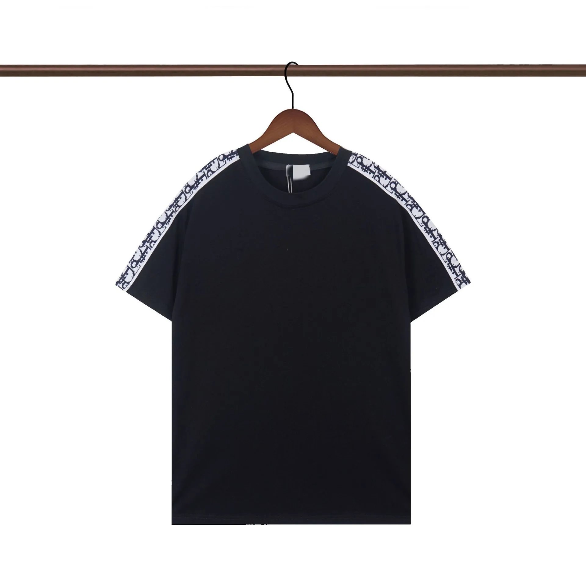 Dior Monogram Webbing Cool Street Style Black T-Shirt