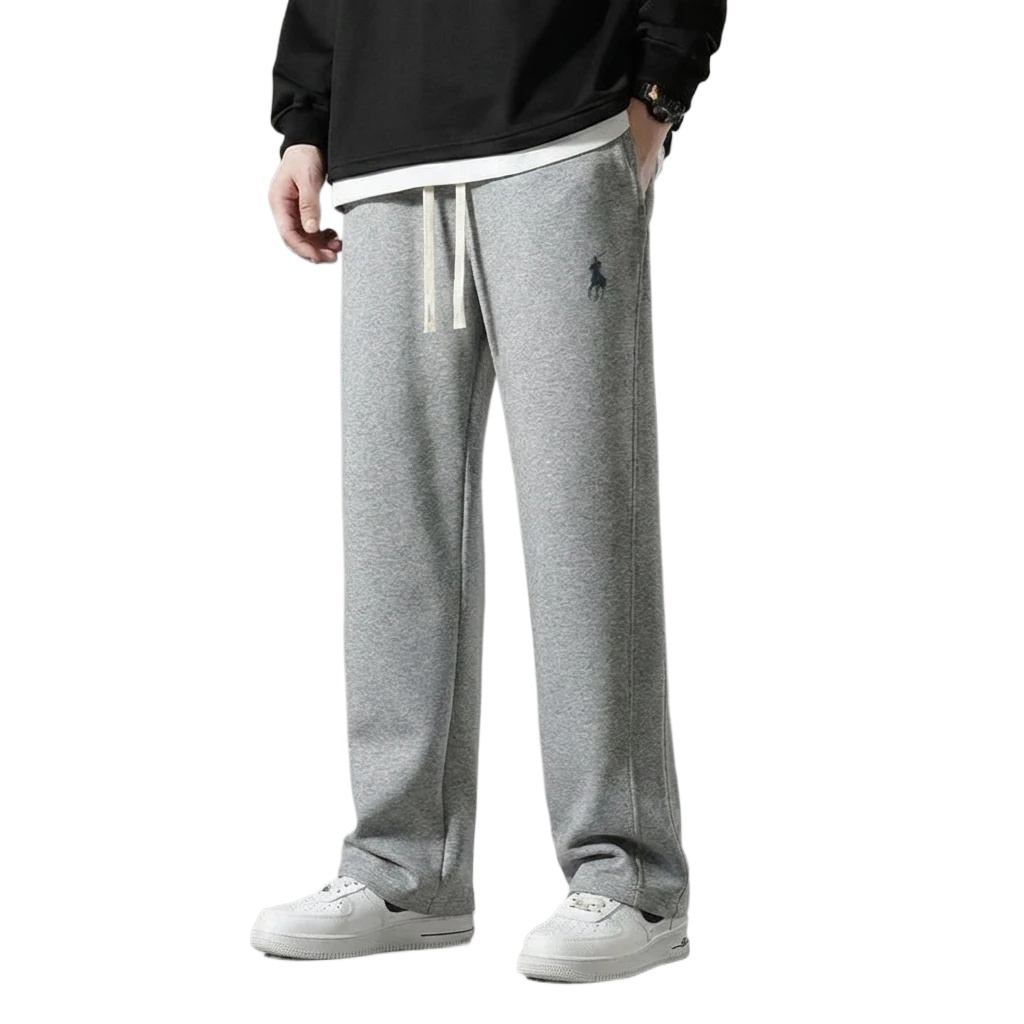 Ralph Lauren fleece-lined casual grey sweatpants