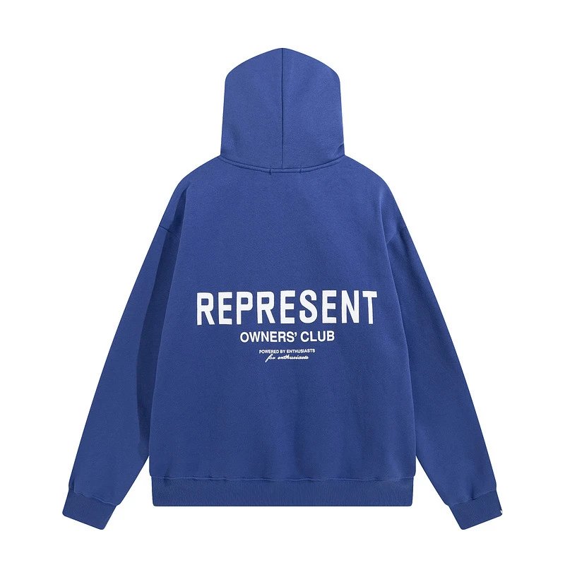 Represent Travel Owners Club hoodie Navy Large Represent with Modern Look