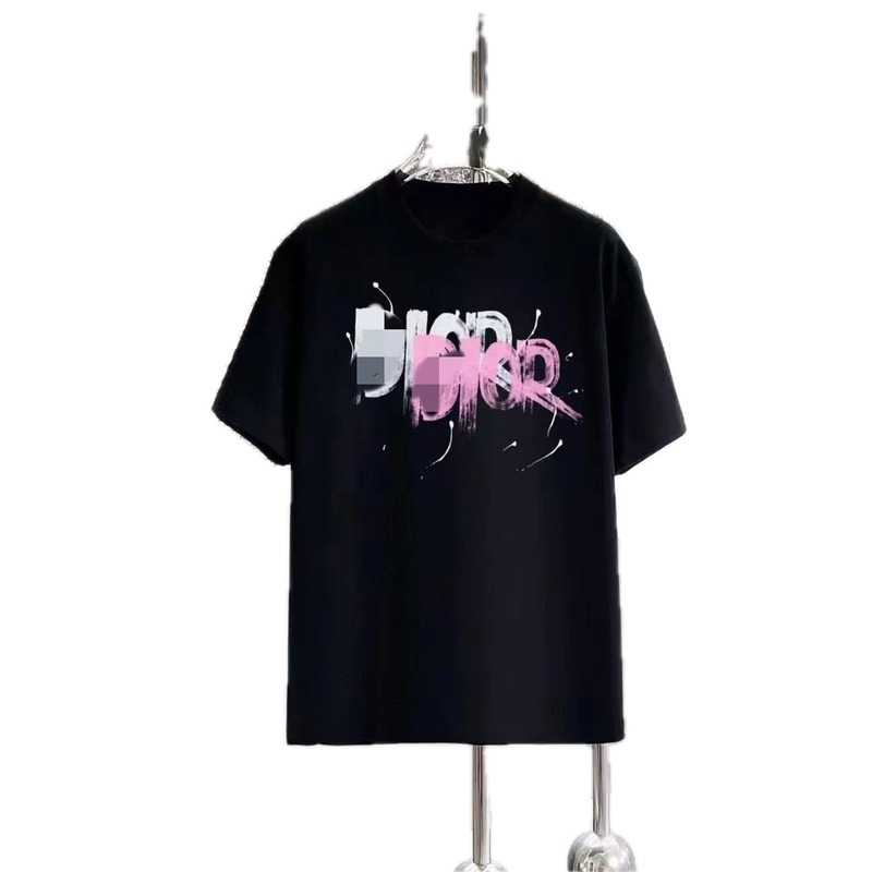 Dior Graffiti Trend Black Short-sleeve T-shirt
