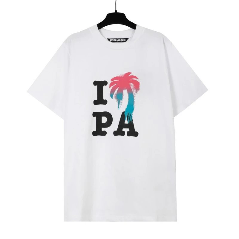 Palm Angels Weekend Logo T-shirt White Palm Tree for Weekend Wear