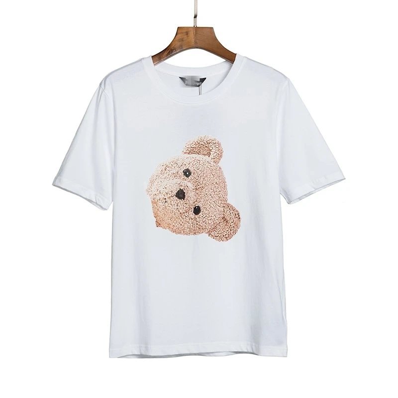 Palm Angels Resort Bear graphic T-shirt White Colorful Bear with Premium Look
