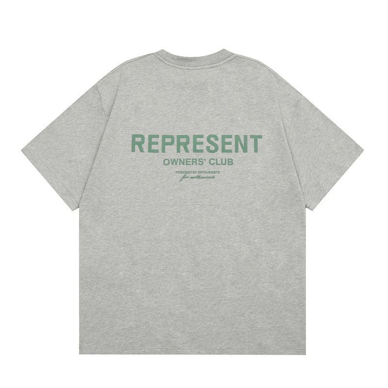 Represent Gray Style 801 Owners Club T-Shirt Casual Layering Logo