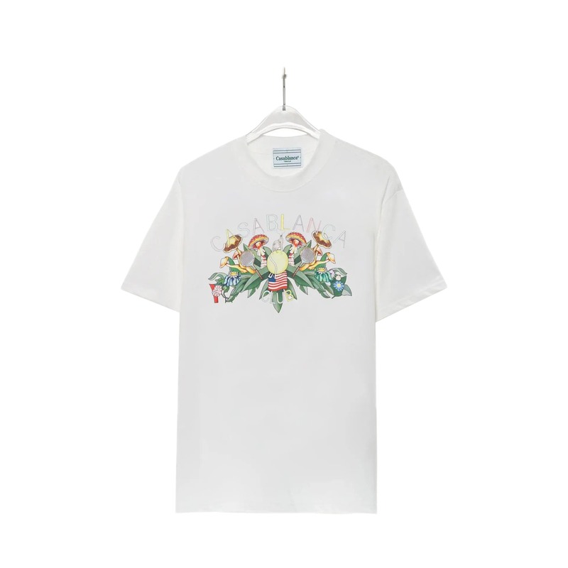 Casablanca Floral Print White T-shirt