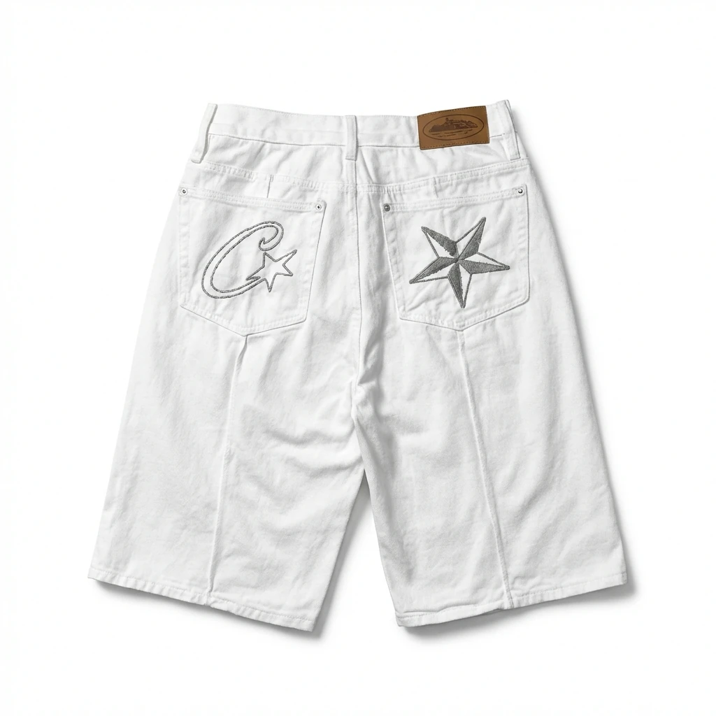 Corteiz Star and Moon Retro Style Shorts