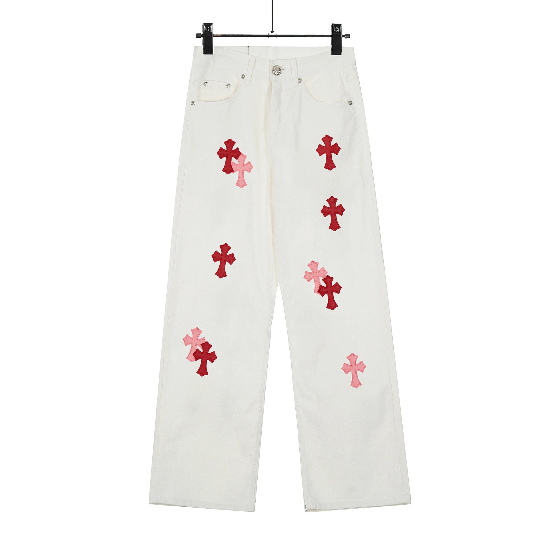 Chrome Hearts Casual Graphic jeans Light Denim Jeans for Streetwear Looks