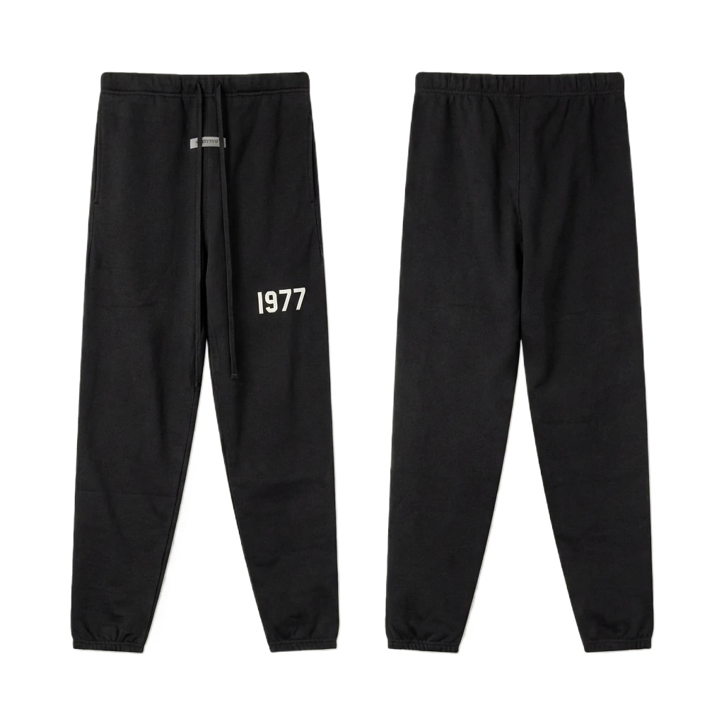 ESSENTIALS 1977 Minimalist Style Black Pants