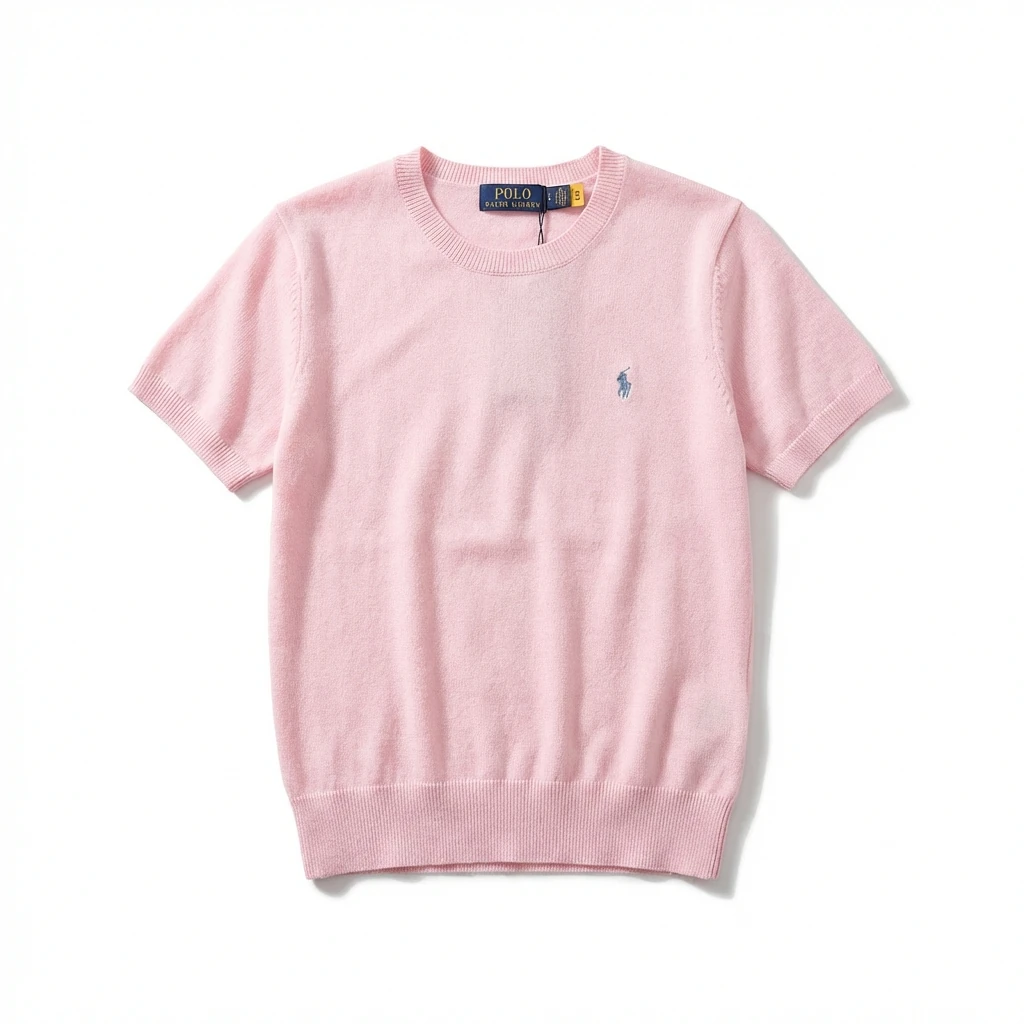 Ralph Lauren Polo pink trendy brand short-sleeve shirt
