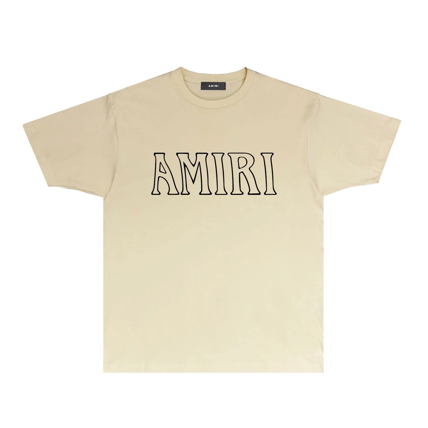 AMIRI simple and fashionable beige T-shirt
